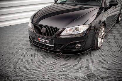 Frontlippe V.1 passend für Seat Exeo schwarz Hochglanz