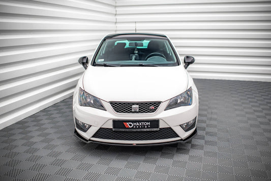 Frontlippe V.1 passend für Seat Ibiza FR SC Mk4 FL schwarz Hochglanz