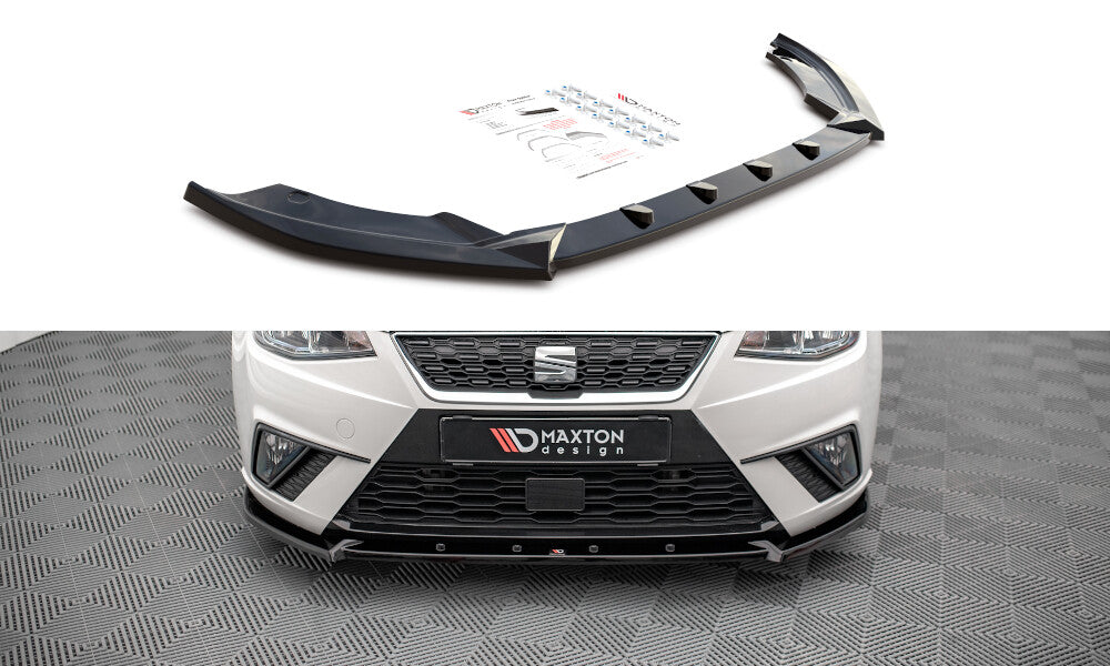 Frontlippe V.1 passend für Seat Ibiza FR/ Standard Mk5 schwarz Hochglanz