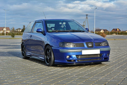 Frontlippe V.1 passend für Seat Ibiza MK2 FL CUPRA schwarz Hochglanz