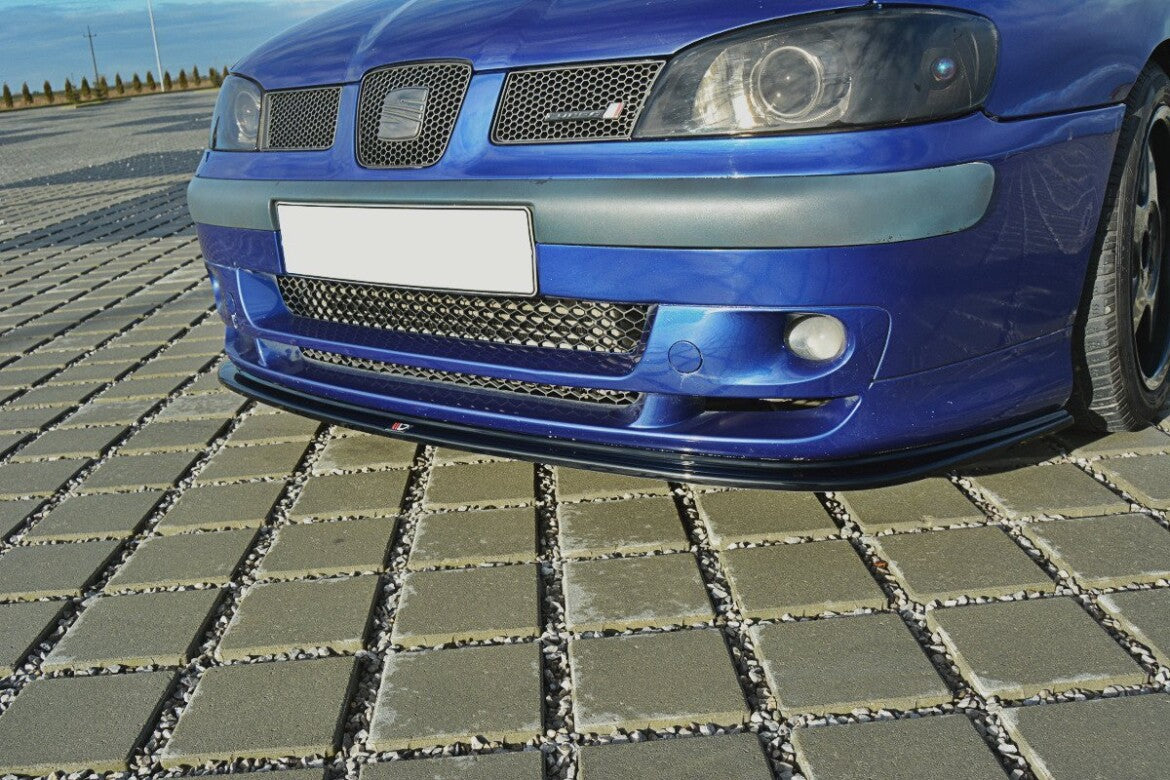 Frontlippe V.1 passend für Seat Ibiza MK2 FL CUPRA schwarz Hochglanz