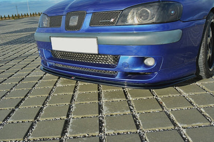 Frontlippe V.1 passend für Seat Ibiza MK2 FL CUPRA schwarz Hochglanz