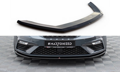 Frontlippe V.1 passend für Seat Leon CUPRA / FR Mk3 FL schwarz Hochglanz