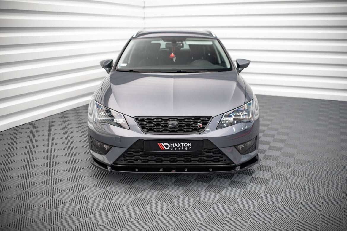 Frontlippe V.1 passend für Seat Leon FR / CUPRA Mk3 schwarz Hochglanz