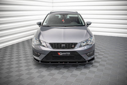 Frontlippe V.1 passend für Seat Leon FR / CUPRA Mk3 schwarz Hochglanz