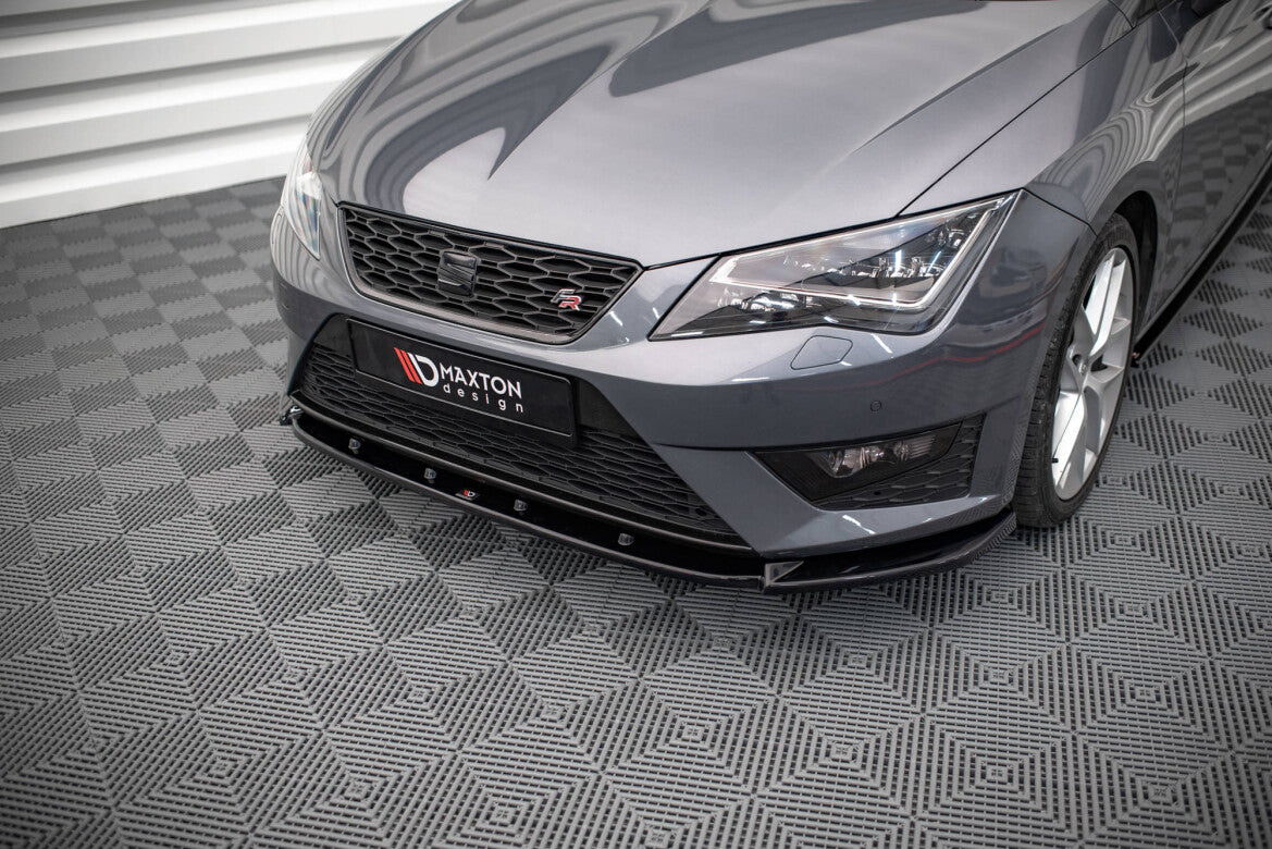 Frontlippe V.1 passend für Seat Leon FR / CUPRA Mk3 schwarz Hochglanz
