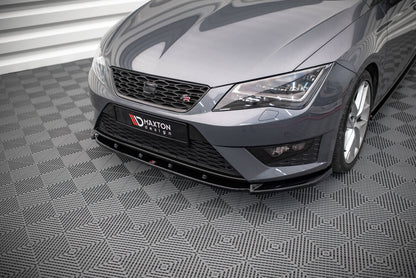 Frontlippe V.1 passend für Seat Leon FR / CUPRA Mk3 schwarz Hochglanz