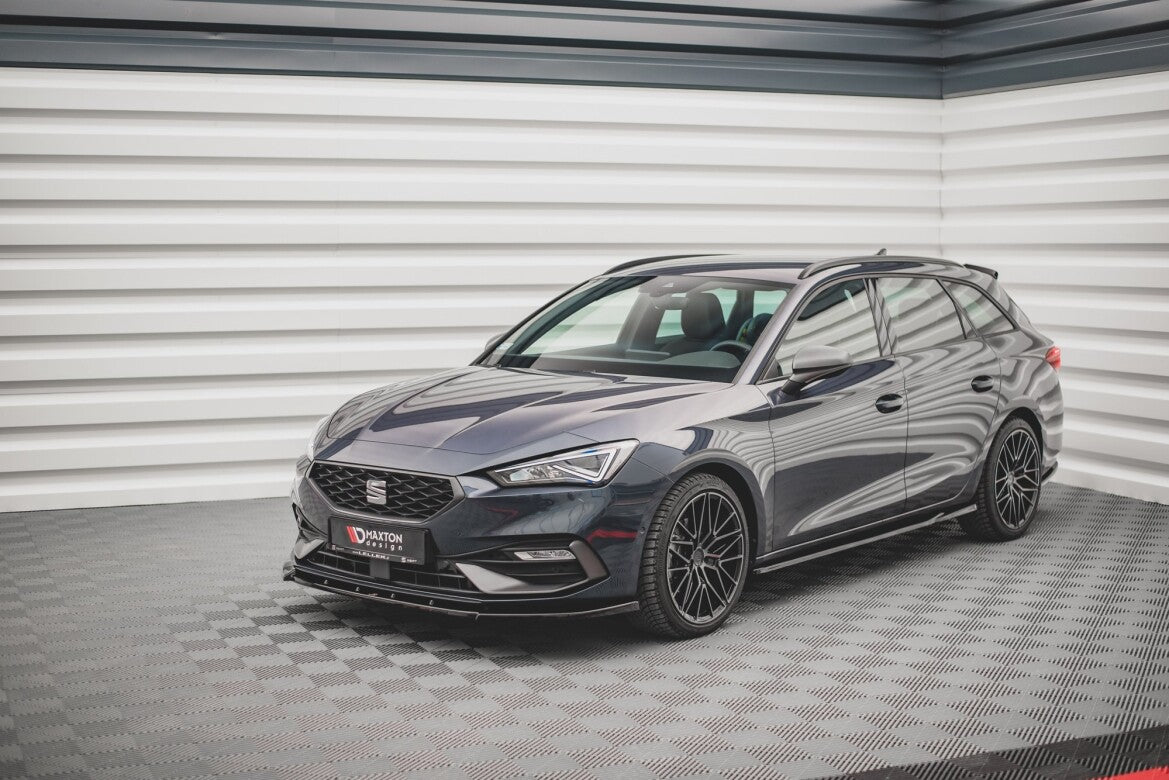 Frontlippe V.1 passend für Seat Leon FR Mk4 schwarz Hochglanz