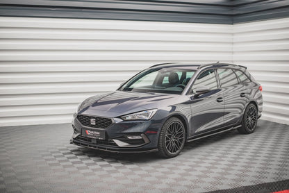 Frontlippe V.1 passend für Seat Leon FR Mk4 schwarz Hochglanz