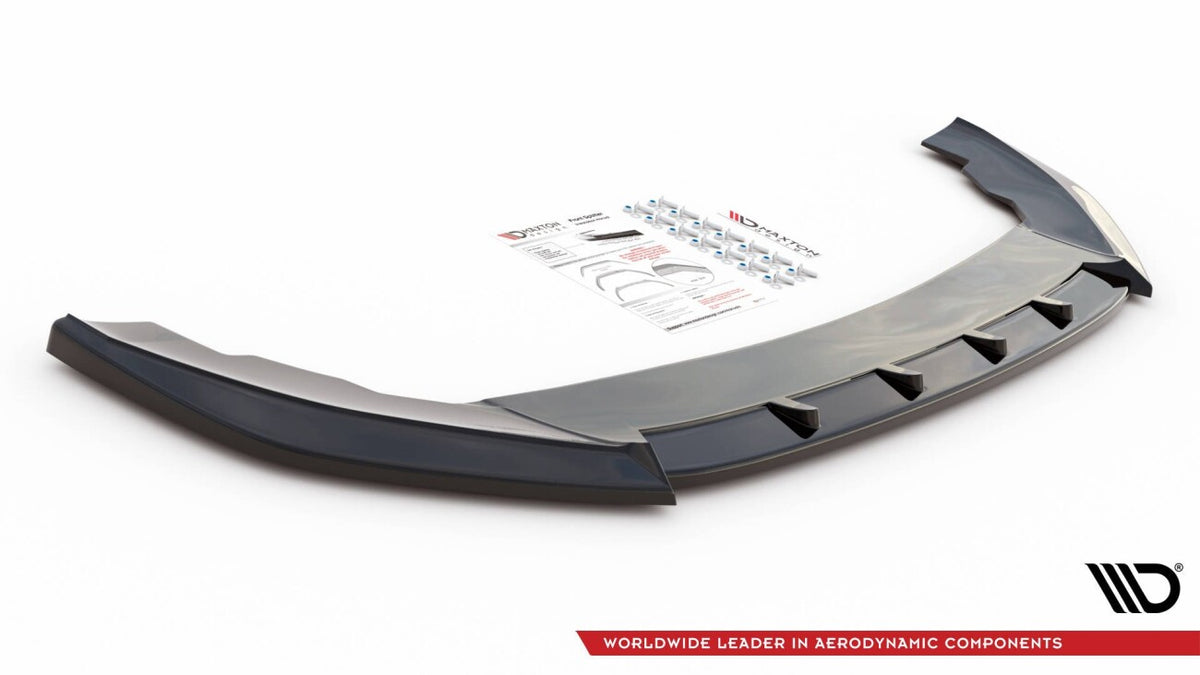 Frontlippe V.1 passend für Seat Leon FR Mk4 schwarz Hochglanz
