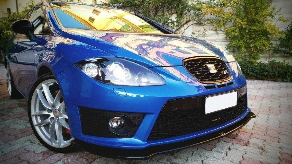 Frontlippe V.1 passend für Seat Leon MK2 CUPRA FR FL schwarz Hochglanz