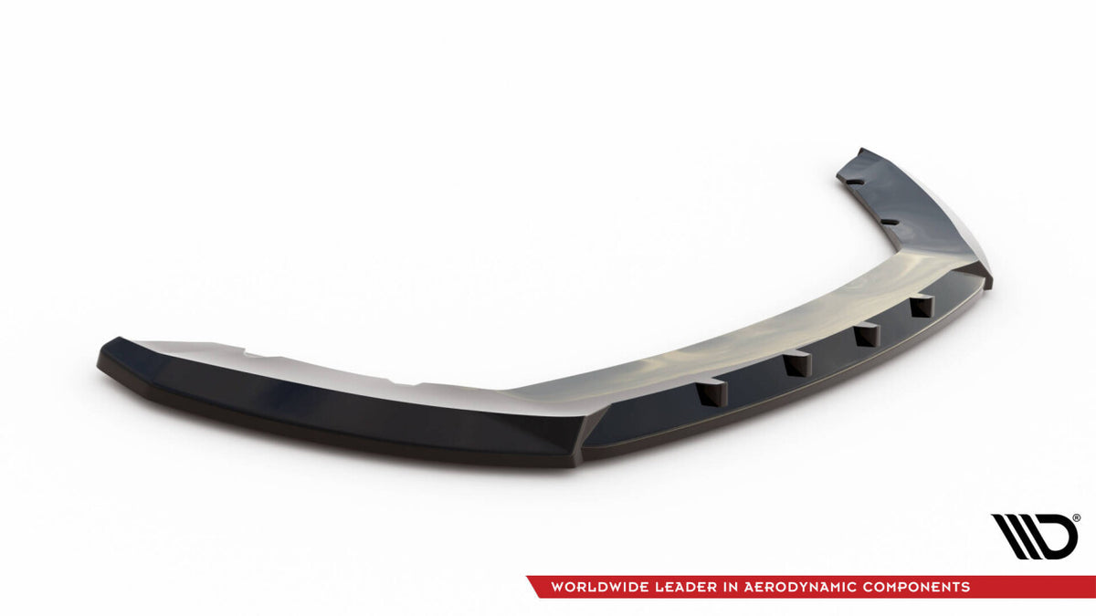 Frontlippe V.1 passend für Seat Leon Mk3 FL schwarz Hochglanz
