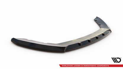Frontlippe V.1 passend für Seat Leon Mk3 FL schwarz Hochglanz