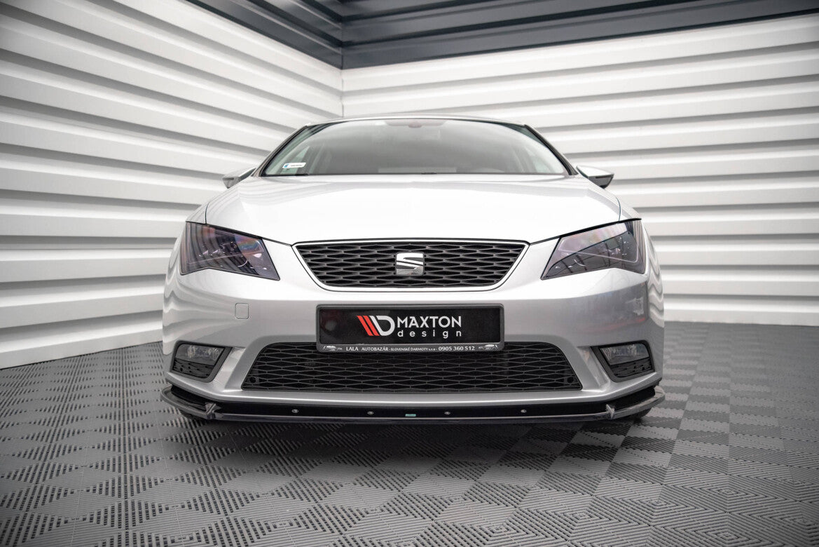 Frontlippe V.1 passend für Seat Leon Mk3 schwarz Hochglanz