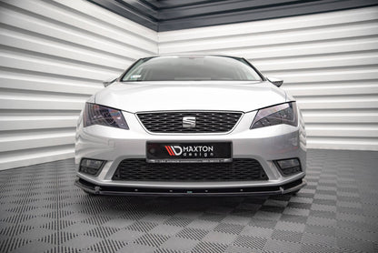 Frontlippe V.1 passend für Seat Leon Mk3 schwarz Hochglanz