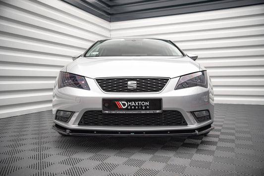 Frontlippe V.1 passend für Seat Leon Mk3 schwarz Hochglanz