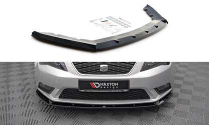 Frontlippe V.1 passend für Seat Leon Mk3 schwarz Hochglanz