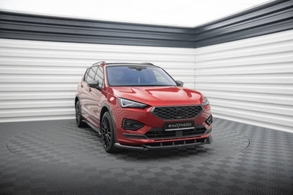 Frontlippe V.1 passend für Seat Tarraco FR Mk1 schwarz Hochglanz