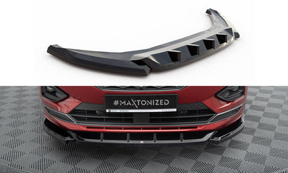 Frontlippe V.1 passend für Seat Tarraco FR Mk1 schwarz Hochglanz