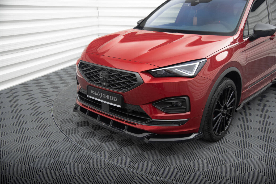 Frontlippe V.1 passend für Seat Tarraco FR Mk1 schwarz Hochglanz