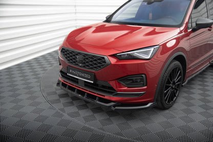 Frontlippe V.1 passend für Seat Tarraco FR Mk1 schwarz Hochglanz