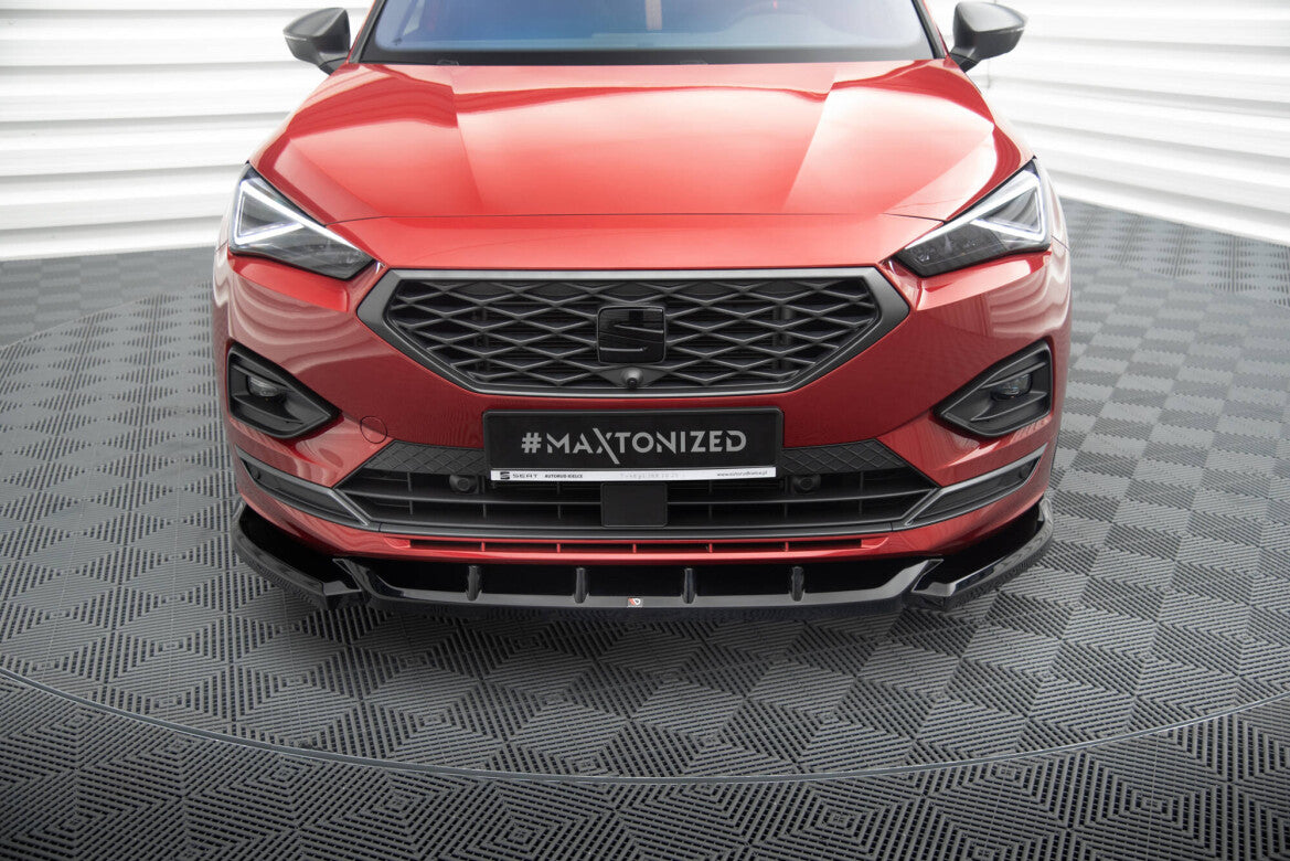 Frontlippe V.1 passend für Seat Tarraco FR Mk1 schwarz Hochglanz
