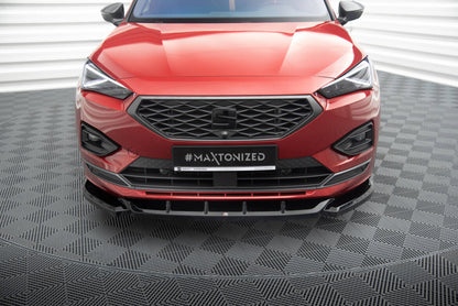 Frontlippe V.1 passend für Seat Tarraco FR Mk1 schwarz Hochglanz