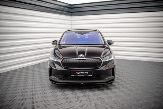 Frontlippe V.1 passend für Skoda Enyaq iV schwarz Hochglanz