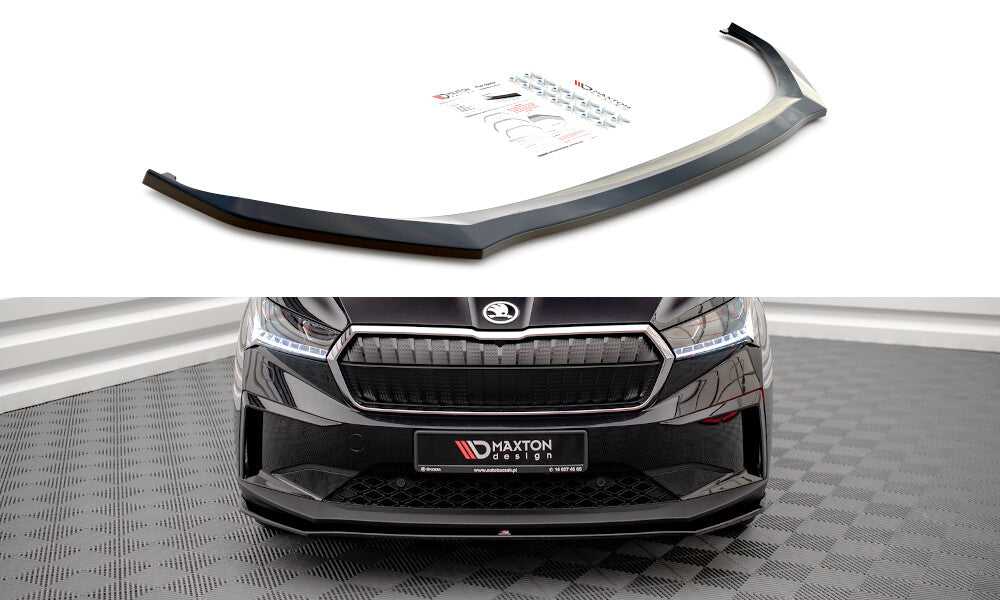 Frontlippe V.1 passend für Skoda Enyaq iV schwarz Hochglanz