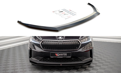 Frontlippe V.1 passend für Skoda Enyaq iV schwarz Hochglanz