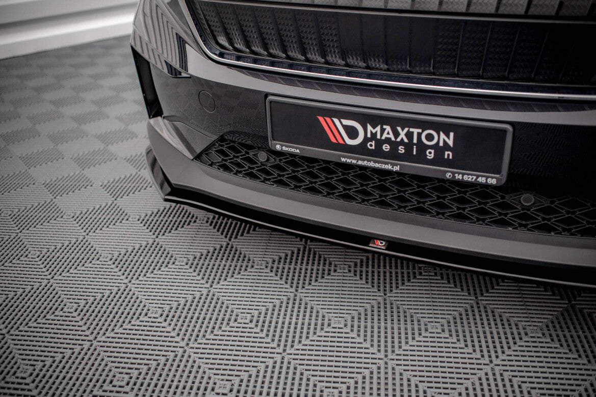 Frontlippe V.1 passend für Skoda Enyaq iV schwarz Hochglanz
