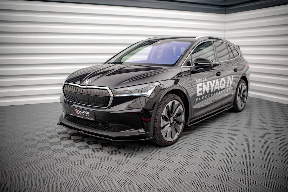 Frontlippe V.1 passend für Skoda Enyaq iV schwarz Hochglanz