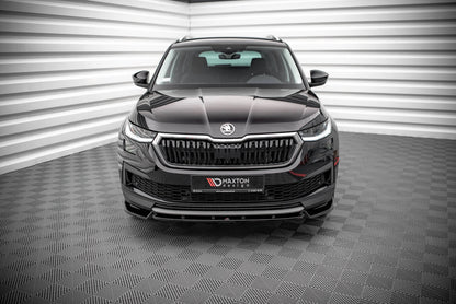 Frontlippe V.1 passend für Skoda Kodiaq Mk1 FL schwarz Hochglanz