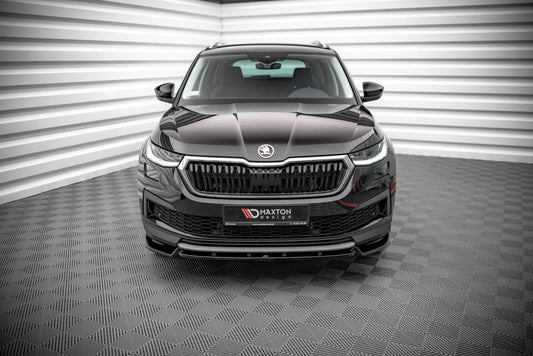Frontlippe V.1 passend für Skoda Kodiaq Mk1 FL schwarz Hochglanz