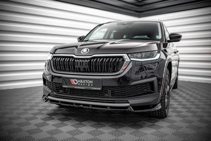 Frontlippe V.1 passend für Skoda Kodiaq Mk1 FL schwarz Hochglanz