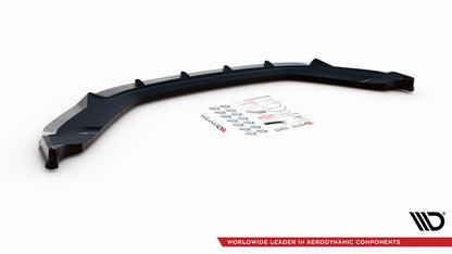 Frontlippe V.1 passend für Skoda Kodiaq Mk1 FL schwarz Hochglanz