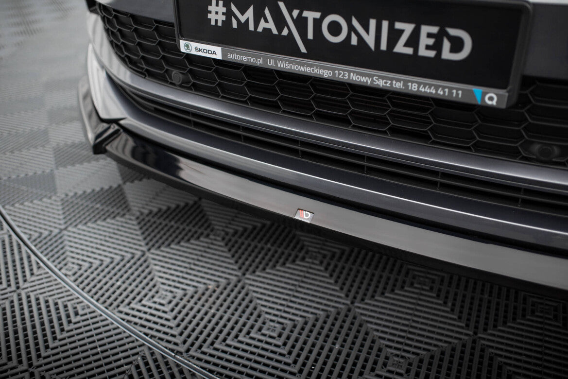 Frontlippe V.1 passend für Skoda Kodiaq Sportline Mk1 FL schwarz Hochglanz