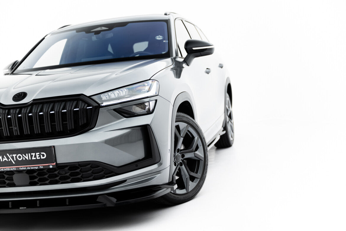 Frontlippe V.1 passend für Skoda Kodiaq Sportline Mk2 schwarz Hochglanz