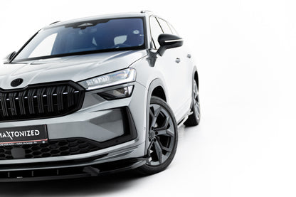 Frontlippe V.1 passend für Skoda Kodiaq Sportline Mk2 schwarz Hochglanz