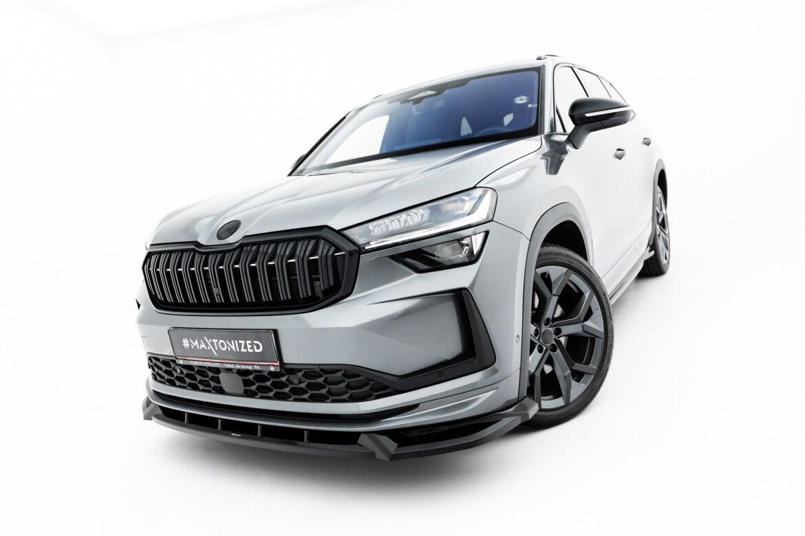 Frontlippe V.1 passend für Skoda Kodiaq Sportline Mk2 schwarz Hochglanz