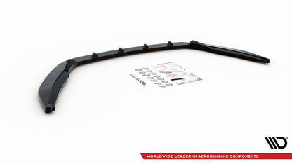 Frontlippe V.1 passend für Skoda Octavia Mk3 FL schwarz Hochglanz