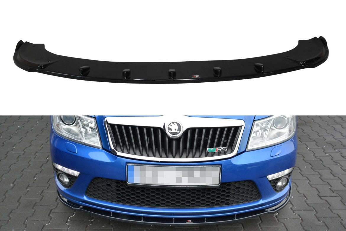 Frontlippe V.1 passend für Skoda Octavia RS Mk2 FL schwarz Hochglanz