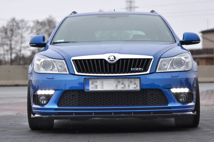 Frontlippe V.1 passend für Skoda Octavia RS Mk2 FL schwarz Hochglanz