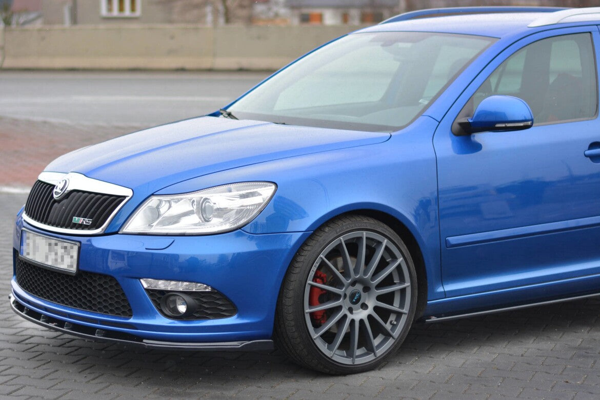 Frontlippe V.1 passend für Skoda Octavia RS Mk2 FL schwarz Hochglanz