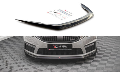 Frontlippe V.1 passend für Skoda Octavia RS Mk3 FL schwarz Hochglanz