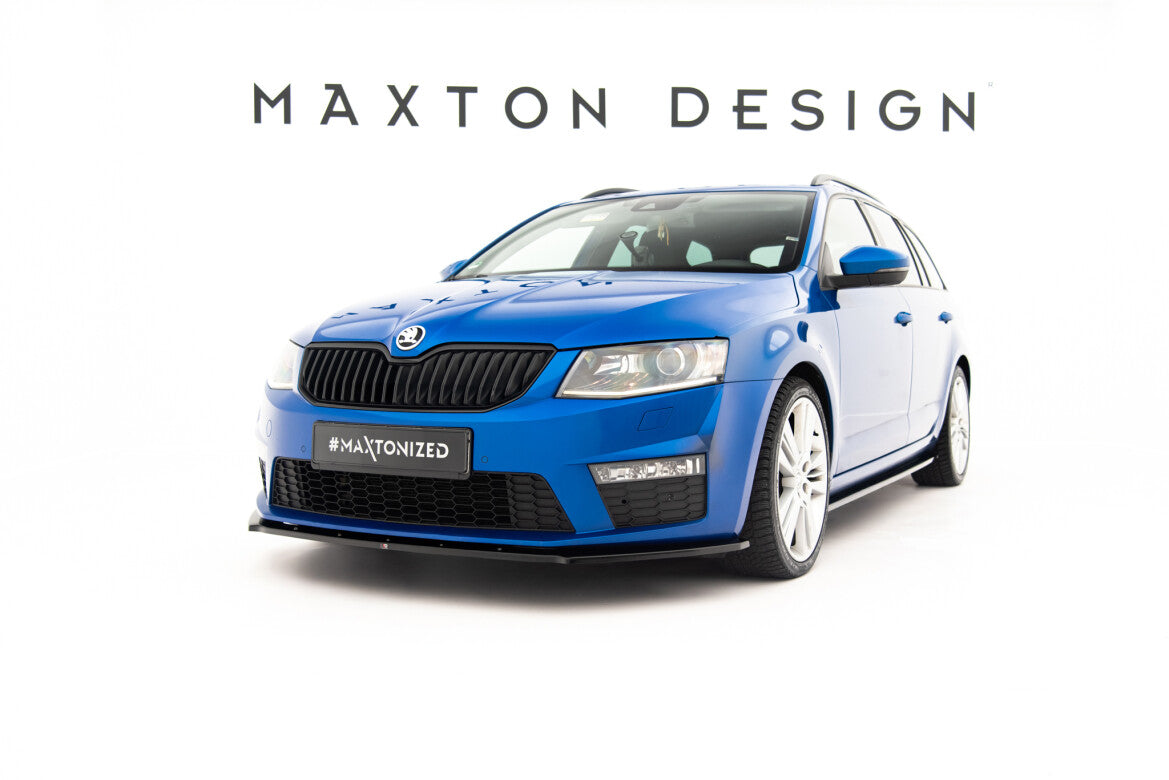 Frontlippe V.1 passend für Skoda Octavia RS Mk3 schwarz Hochglanz