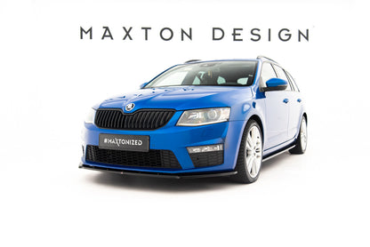 Frontlippe V.1 passend für Skoda Octavia RS Mk3 schwarz Hochglanz