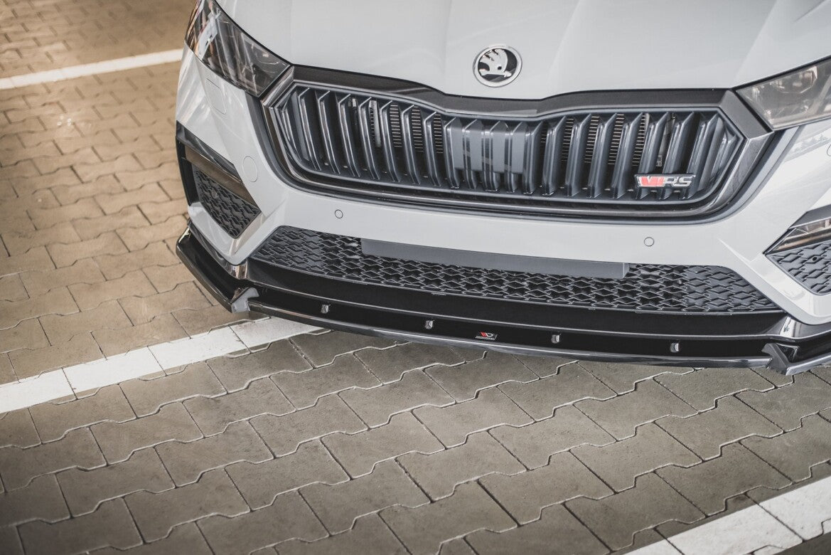 Frontlippe V.1 passend für Skoda Octavia RS Mk4 schwarz Hochglanz