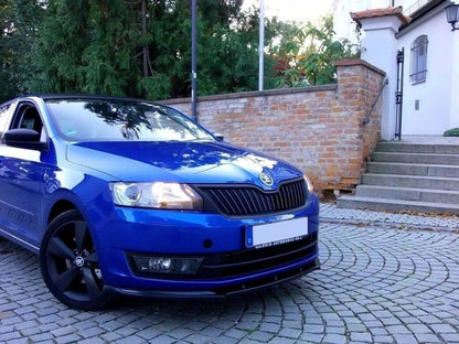 Frontlippe V.1 passend für Skoda Rapid schwarz Hochglanz