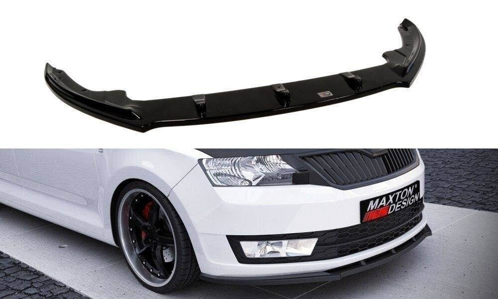 Frontlippe V.1 passend für Skoda Rapid schwarz Hochglanz